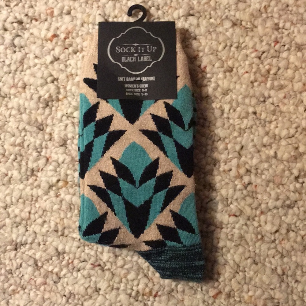 Sock it Up Black Label Turquoise Women’s 9-11